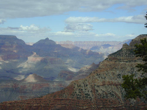 Smoke in the Grand Canyon from the California fires 2003