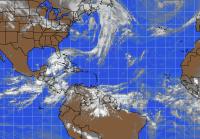 Current infra-red satellite looping image of the Atlantic basin