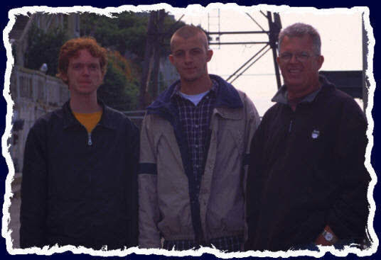 Chris, Matt and Steve Gabrielsen on vacation in San Francisco - 2000