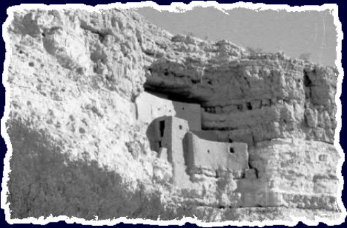 Montezuma's Castle in the cliffs of insanity...or wait, I mean in the cliffs outside of Camp Verde Arizona