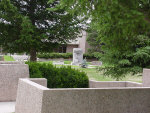 A shot of the sculpture next to the Behavioral Sciences building in South Campus of Northern Arizona University - Summer 2000