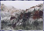 Oak Creek Canyon on the way toward Flagstaff from Sedona in the winter.