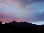 An easy online puzzle titled "San Francisco Peaks Sunset"
