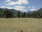 The back side of the San Francisco peaks (Lockett Meadow) in Flagstaff Arizona - August 2000