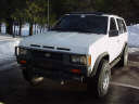 The front view of my 4X4 truck with the grill guard